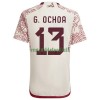 Maillot de Supporter Mexique G.OCHOA 13 Extérieur Coupe du Monde 2022 Pour Homme